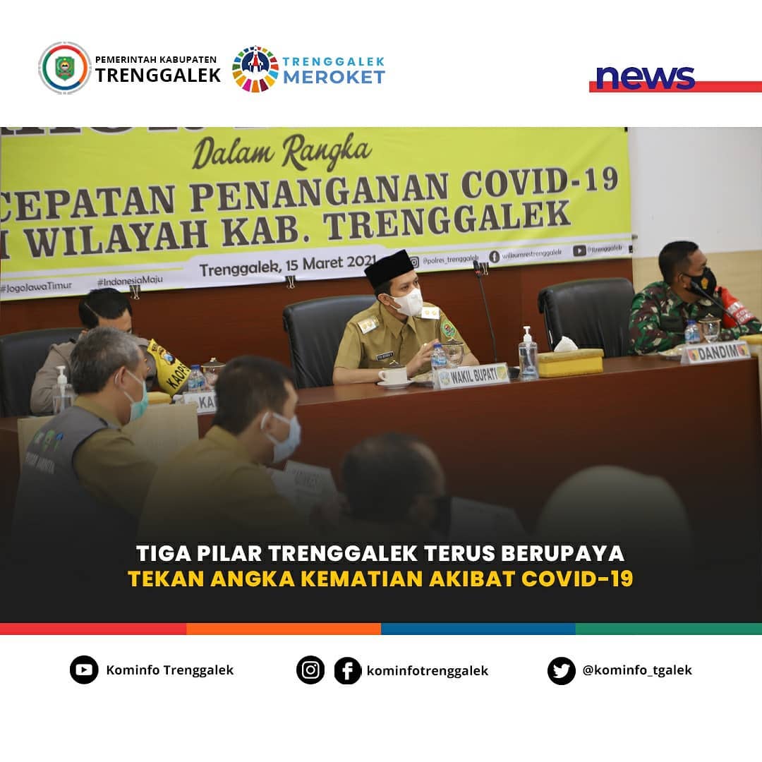 Tiga Pilar Trenggalek Terus Berupaya Tekan Angka Kematian Akibat Covid-19