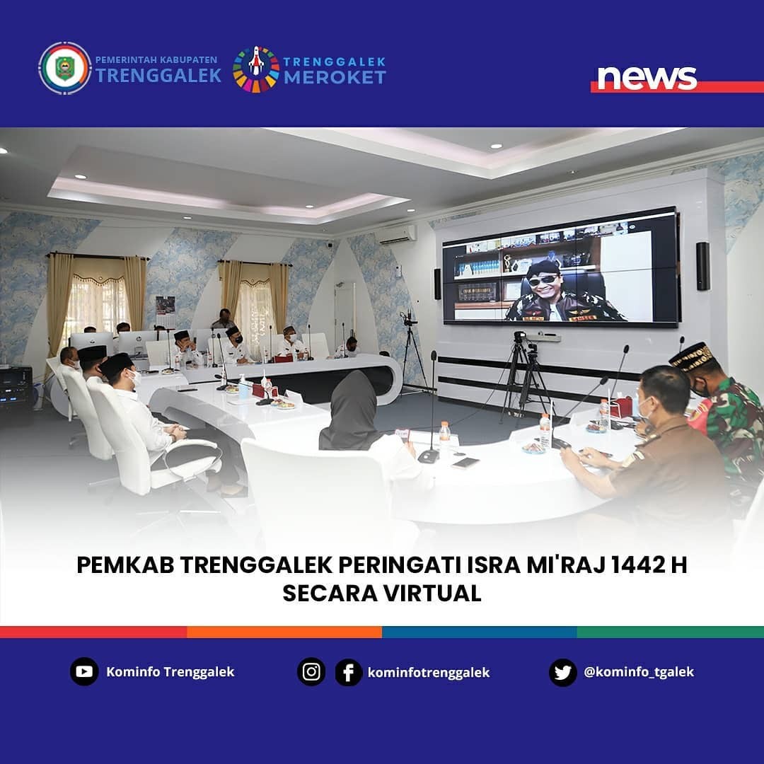 Pemkab Trenggalek Peringati Isra Mi'raj 1442 H Secara Virtual