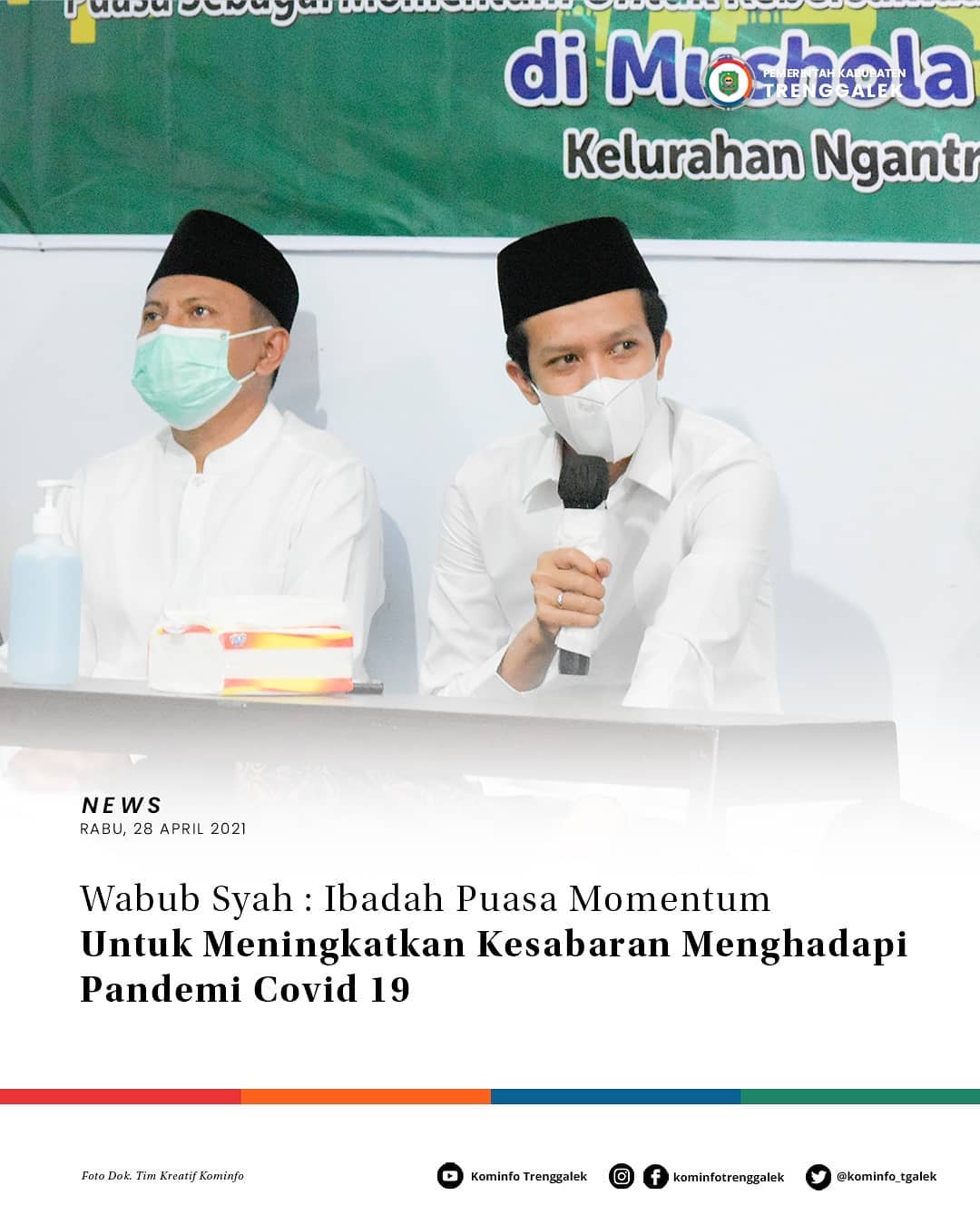 Wabup Syah: Ibadah Puasa Momentum Untuk Meningkatkan Kesabaran Menghadapi Pandemi Covid-19