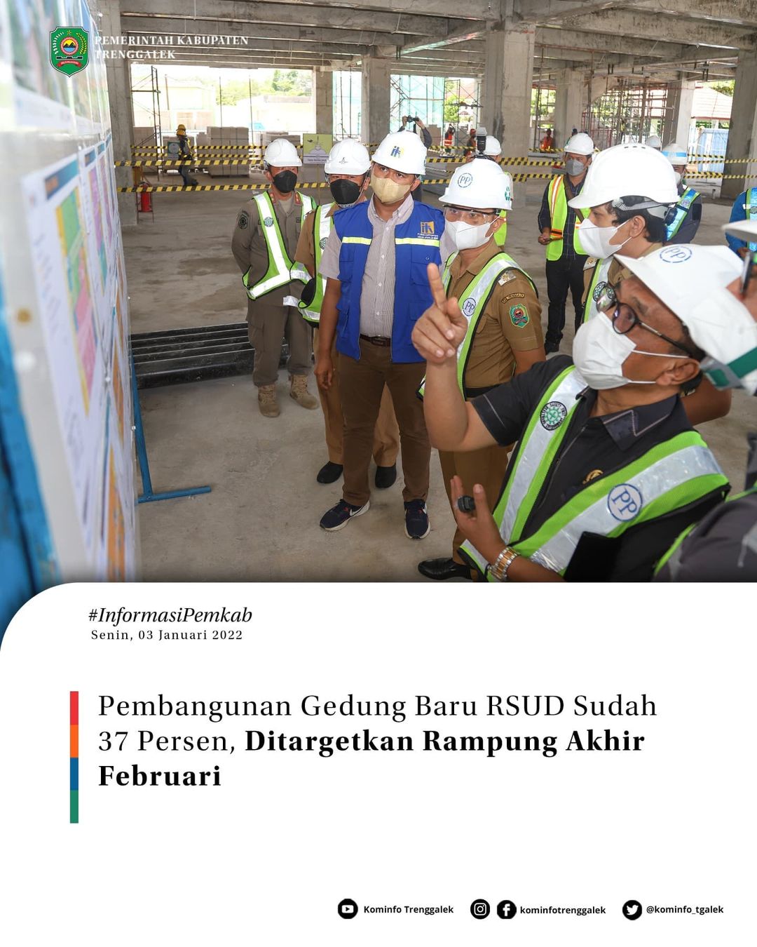 Pembangunan Gedung Baru RSUD Sudah 37 Persen, Ditargetkan Rampung Akir Februari