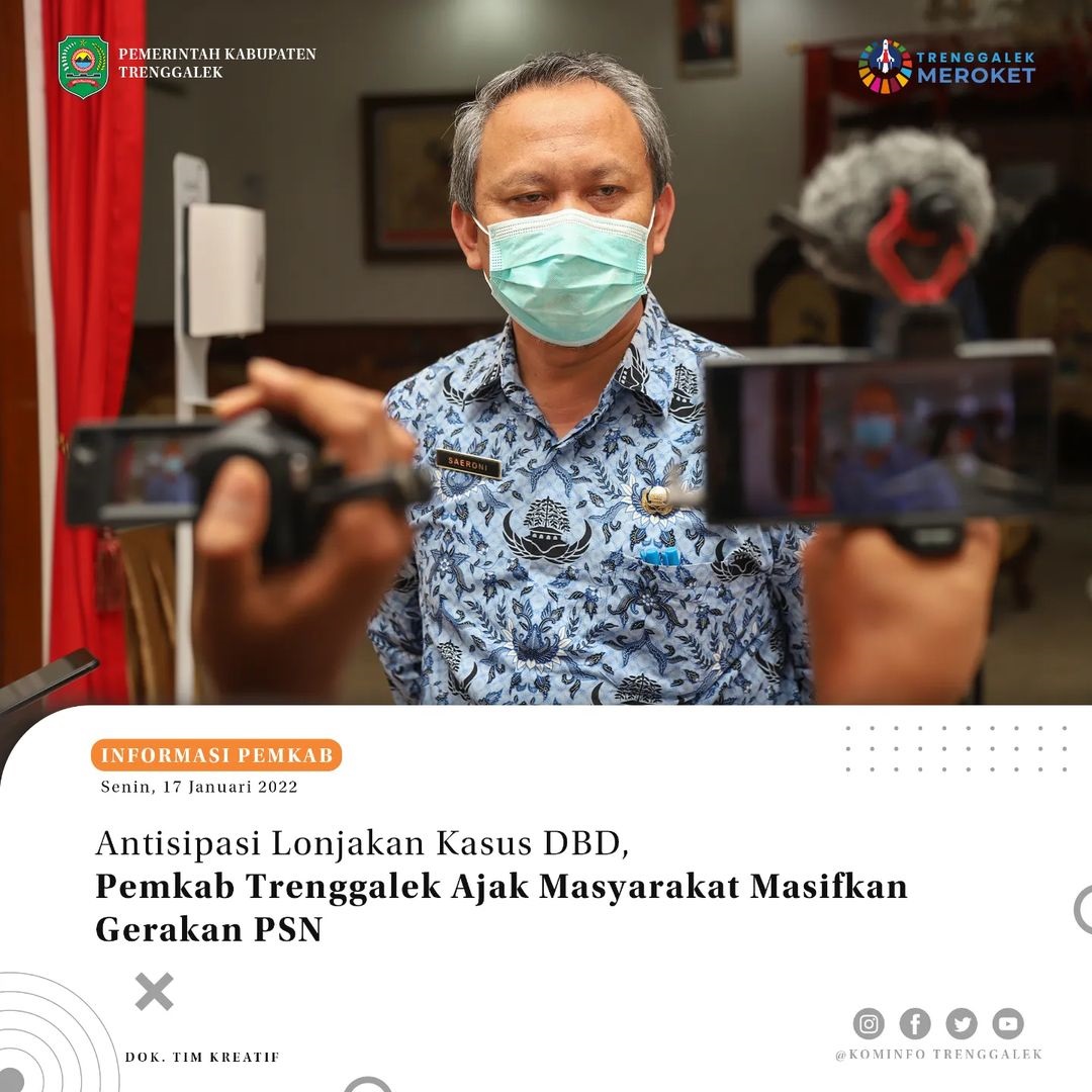 Antisipasi Lonjakan Kasus DBD, Pemkab Trenggalek Ajak Masyarakat Masifkan Gerakan PSN