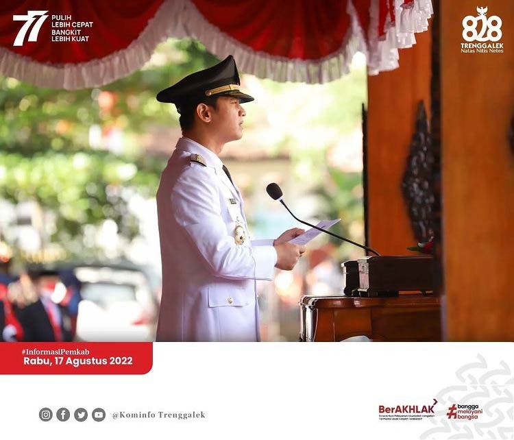 77 Tahun Indonesia Mereka, Ini Pesan Bupati Trenggalek Mochamad Nur Arifin