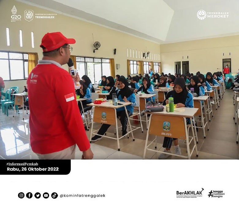 Cegah Stunting dan Anemia, Dinkesdalduk KB Trenggalek Gelar Aksi Bergizi di Sejumlah Sekolah