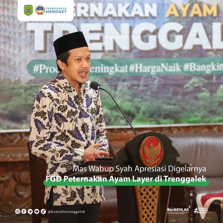 Mas Wabup Syah Apresiasi Digelarnya FGD Peternakan Ayam Layer di Trenggalek