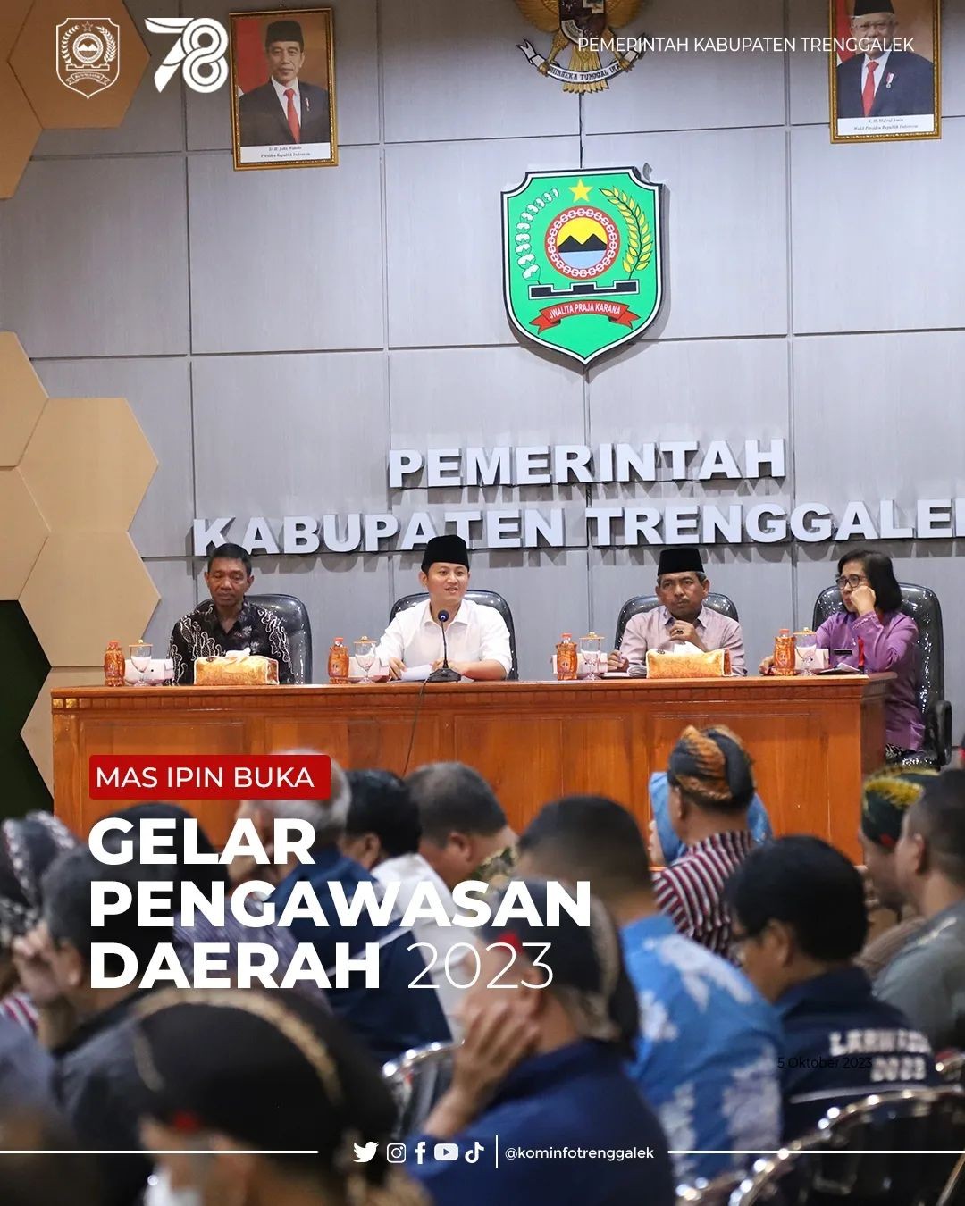 Bupati Trenggalek Gelar Pengawasan Daerah 2023