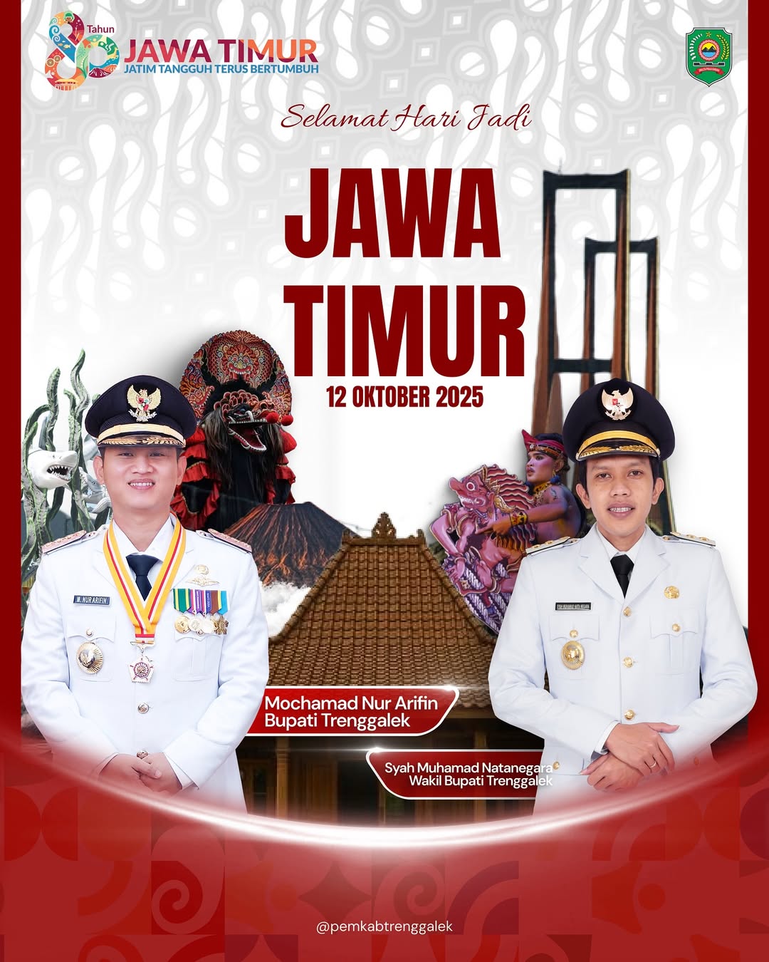 Selamat Hari Jadi ke-80 Provinsi Jawa Timur Jatim Tangguh Terus Bertumbuh
