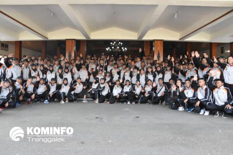 90 Atlit dan 30 Official Kontingen Trenggalek Berangkat Ikuti Porprov Jatim VI 2019