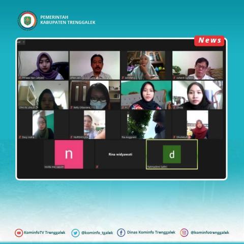 PEMKAB TRENGGALEK MENGIKUTI KEGIATAN PEMBEKALAN ENUMERATOR UNTUK MONEV 10 LANGKAH MENUJU KEBERHASILAN MENYUSUI (LMKM) SECARA VIRTUAL